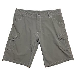 KUHL Men’s Renegade 12” Cargo Shorts In Taupe/Khaki Sz 40